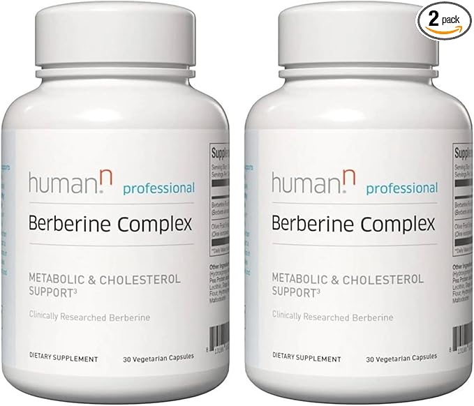 Humann Berberine Complex – Berberine Supplement for Metabolic & Cholesterol Support with Olive Leaf Extract, 60 Capsules