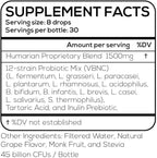 Probonix Humarian Liquid Probiotics for Women - 12-Strain Probiotic Drops to Fortify Women’s Gut Health, Vaginal Health, Immunity and Overall Wellness - 30-Day Supply - Delicious Grape Flavor