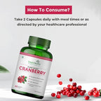 Simply Herbal D Mannose Cranberry Capsules 800 MG Supplement with Powerful Probiotics & Anti-oxidants Promotes Urinary Tract Health, Strong Bones & Teeth for Women & Men (60 Capsules)