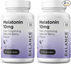 Balancebreens Melatonin 10mg Fast-Dissolve, 120 Tablets – Natural Sleep Aid for Restful Nights, Drug-Free Support for Relaxation and Tranquility