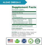 Lovita Algae Omega-3, Vegan and Plant-Based DHA & DPA, Fish Oil Alternative, 1000mg Algae Oil, Support Heart and Brain Health, Carrageen-Free, 90 Softgels (Pack of 3)