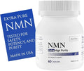 NMN Supplement 500mg Ultra Pure 99.8% | Stabilized Form | Supports NAD+ Production, Cellular Health & Healthy Aging | 60 Capsules