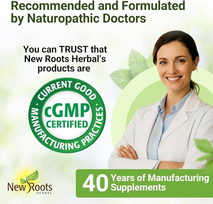 NEW ROOTS HERBAL Heme Iron Supplement | 4-in-1 Formula with Vitamin C, B12, Folate for Best Absorption | Raise Hemoglobin & Ferritin for Women & Men, Low-FODMAP (30 Capsules)