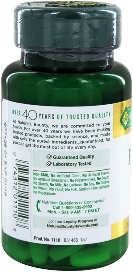 Nature's Bounty Potassium Gluconate 99mg, 100 Caplets (Pack of 2)
