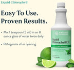 Nature's Sunshine Liquid Chlorophyll - Immunity Support, Detox & Cleanse, Chlorophyll Liquid Drops with Spearmint Oil, and Internal Deodorant (Original, 32 Fl Oz)
