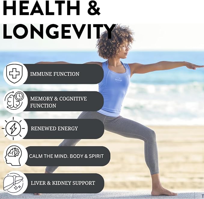 TruWild Adaptogen Blend with Cordyceps Maca Ashwagandha - Full Spectrum Mushroom Blend for Daily Support and Function, All Natural Formula with 7 Key Ingredients, 60 Capsules