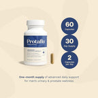 Prostate Supplements for Men - Supports Urinary Flow & Bladder Control | Probiotics + Black Walnut, Nettle, Turmeric, Lycopene, Pumpkin Seed, Vitamin D3 & K2, Zinc + Selenium, 60 Caps