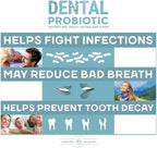 Replenish the Good Dental Probiotic, 30 Sugar Free Chewable Tablets, Mint Flavor - Vegan Supplements w/BLIS K12 & M18 - Boosts Oral Health - Fights Bad Breath (Halitosis), Tooth Decay, Strep Throat