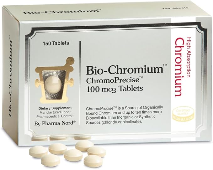 Pharma Nord Bio-Chromium – Metabolism & Craving Support, Patented Formula for 10x Higher Absorption Organic Chromium Supplement, Non-GMO, Gluten-Free, 150 Tablets