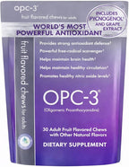 Isotonix OPC-3 Antioxidant Chews | Circulation, Vision & Skin Support | Grape Seed, Red Wine, Pine Bark (Pycnogenol®), Bilberry & Citrus Bioflavonoids | Chewable Antioxidant Supplement - 30 Count