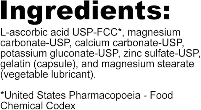 NutriBiotic Buffered Vitamin C, 500 Mg, 100 Caps | Pharmaceutical Grade Vitamin C with Calcium, Magnesium, Potassium, and Zinc | Antioxidant & Collagen Support | Non-GMO & Gluten Free