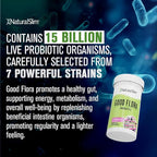 NaturalSlim Good Flora, Probiotics for Women & Men - Gut Health Supplements with 7 Powerful Strains for De-Bloating & Vitality - Probiotics for Digestive Health, 60 Vegetarian Capsules, 2 Pack
