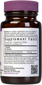 Bluebonnet Nutrition Cellular Active CoQ10 Ubiquinol 50 mg Vegetarian Softgels, Heart Health & Cellular Health, Ubiquinol from Kaneka, Non GMO, Gluten Free, Soy Free, Milk Free, 30 Vegetarian Softgels