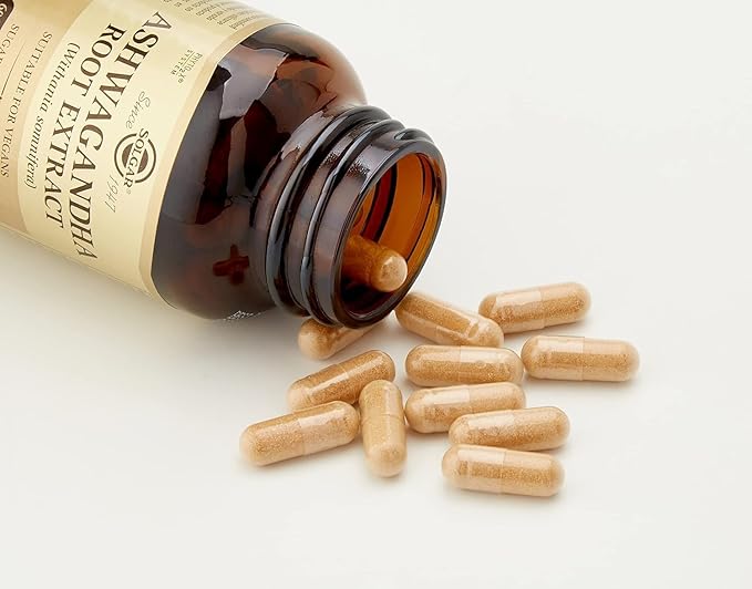 Solgar Ashwagandha Root Extract - 60 Vegetable Capsules - Standardized Full Potency (SFP) - Non-GMO, Vegan, Gluten & Dairy Free, Kosher - 60 Servings