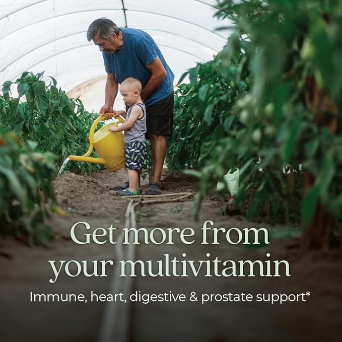 New Chapter Men’s Multivitamin 55+, Extra B6 & B12, D3, Astaxanthin, Vitamin C & Zinc, Immune, Heart, Cellular Energy, and Brain Health, Gentle on The Stomach,1 Daily, Non-GMO, 96 Tablets (Pack of 2)