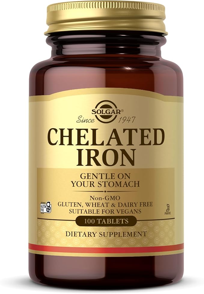 Chelated Iron Solgar 100 Tabs
