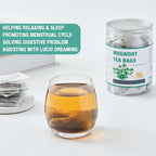 50 Mugwort Tea Bags | Natural Dried Chinese Mugwort Herb Tea | Artemisia Wormwood Tea | Caffeine Free, Help Sleep, Lucid Dreaming, Relax, Digestion
