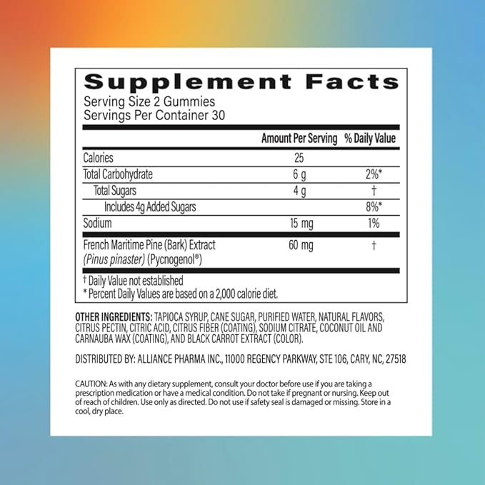 Amberen Keep Cool Menopause Supplement for Women, Feminine Care, with Pycnogenol® to Help Relieve Hot Flashes, Night Sweats and Support Positive Mood, Soy & Hormone Free, 60 Gummies, 30 Day Supply