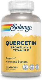 SOLARAY QBC Plex | Quercetin & Bromelain Plus Vitamin C | Year Round Immune Function & Respiratory Health Support | Non-GMO & Vegan | 120 VegCaps