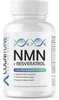 CogniTune NMN Supplement - NMN with Resveratrol, Pterostilbene, Quercetin, Zinc & PQQ for NAD+ Cellular Energy - Longevity Support for Healthy Aging & Brain Function, 1115mg