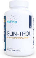 NuEthix Formulations SLIN-Trol, Glucose Disposal Agent Pills for Men & Women, Nutrient Partitioning Supplement with Chromium Polynicotinate, & Glycine, Effective Carb Absorption, Non-GMO, 60 Servings