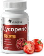 Men‘s Lycopene Softgels with Saw Palmetto & Pumpkin Seed Oil – Prostate Health Support & Nutrient Complex with Zinc, Vitamin B6, B12, Copper – 60 Capsules