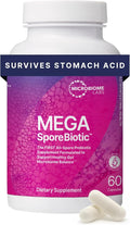Microbiome Labs MegaSporeBiotic Probiotics for Women & Men - Spore-Based Probiotic for Gut Health & Digestive Support - Shelf-Stable, Travel-Friendly, Mens & Womens Probiotics (60 Capsules)