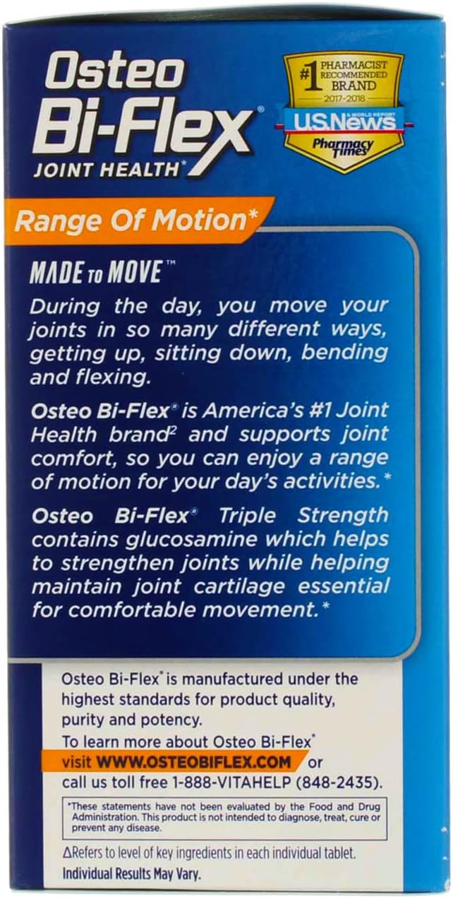 Osteo Bi-Flex Joint Health Coated Tablets Triple Strength - 80ct, Pack of 2