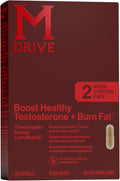 Mdrive Boost and Burn Testosterone Booster and Fat Burner for Men, Energy, Strength, Stress Relief, KSM-66 Ashwagandha, Advantra Z, Chromax, 30 Capsules