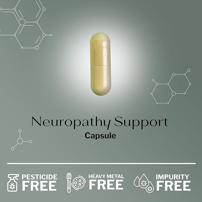 SugarMD Neuropathy Support Supplement – 60 Nerve Capsules with Alpha Lipoic Acid, Benfotiamine & Vitamin D3 B6 B12 - Nerve Support for Feet, Hands, Fingers & Legs - 30 Day Supply