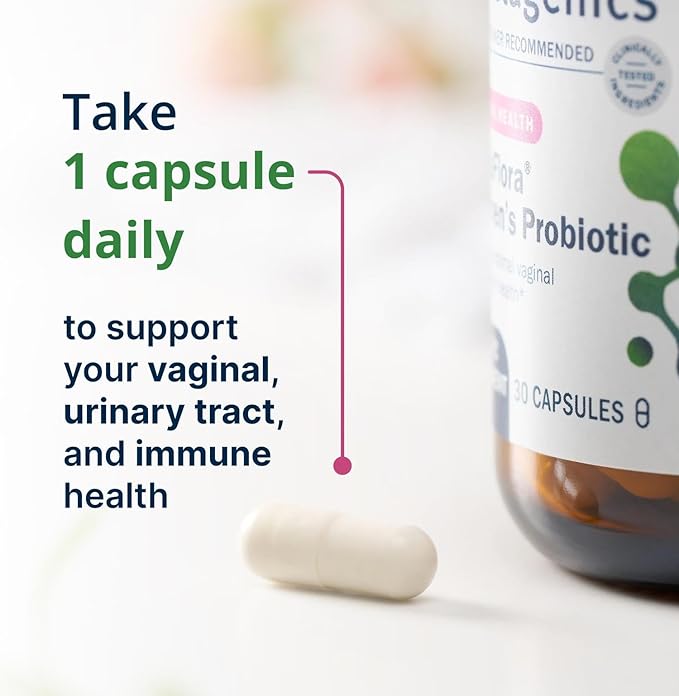 Metagenics UltraFlora Women’s Probiotic – Shelf-Stable Supplement for Vaginal Health, Yeast Balance & Urinary Comfort – with Lactobacillus GR-1 & RC-14 – Non-GMO – 30 Capsules*