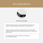 CYMBIOTIKA Pure Himalayan Shilajit Resin 500mg - 84+ Trace Minerals, High Potency with Elemental Gold & Fulvic Acid - for Energy, Focus, Immune & Digestive Support - Authentic Shilajit Resin