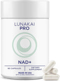 Lunakai PRO USA Made Dual-Pathway NAD+ Formula with NR & Resveratrol – Natural NAD Supplement for Women & Men – Healthy Aging & Cellular Health Support, 60ct