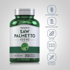 Piping Rock Saw Palmetto for Men and Women | 250 Capsules | Herb Extract Supplement | Serenoa Repens | Non-GMO, Gluten Free