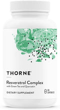 THORNE - Resveratrol Complex - Supports Healthy Aging* - Trans-Resveratrol Supplement with Green Tea, Quercetin & Curcumin Phytosome - Third-Party Certified - Gluten, Dairy & Soy-Free - 60 Capsules