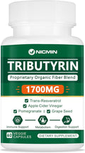 Tributyrin Supplement - Premium Butyrate Gut Health Supplement for Leaky Gut 60 Capsules