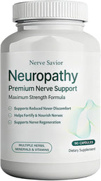 for Neuropathy - 600mg Alpha Lipoic Acid + B Vitamins & Herbal Blend for Nerve Health, Natural Energy – 90 Capsules