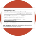 Pattern Wellness Resveratrol with Fisetin – Supports Cellular, Heart & Immune System Health – Promotes Antioxidant Protection – Vegan, Non-GMO, Gluten-Free – 60 Capsules