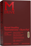 Mdrive Boost and Burn Testosterone Booster and Fat Burner for Men, Energy, Strength, Stress Relief, KSM-66 Ashwagandha, Advantra Z, Chromax, 60 Capsules