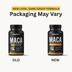 Natgrown Organic Maca Root Powder Capsules - Black, Red & Yellow - 1500 mg per Serving - Gelatinized Peruvian Maca Supplement - Non-GMO, Gluten-Free, Vegan - (120 Count)