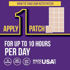 Keto Patch with B12 Methylcobalamin and Vitamin Guarana B12 Patch for Energy - 30 Day Supply Keto & Vitamin B12 Patches - Made in The USA