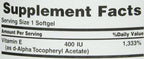 Nature's Bounty E-400 Iu Natural Pure D-alpha, 120-Count