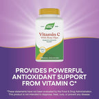 Nature's Way Vitamin C with Rose Hips, Antioxidant & Immune Function Support from vitamin C*, Promotes Collagen for Healthy Skin*, 1,000 mg per 2-Capsule Serving, 250 Capsules (Packaging May Vary)