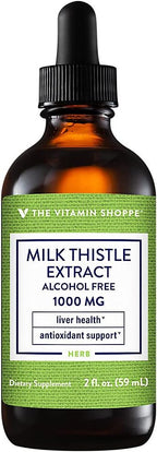 The Vitamin Shoppe Milk Thistle 1,000MG - Liver Health Support, Detoxification & Antioxidant Protection