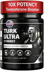 Turkesterone & Tongkat Ali for Men (60 Capsules) - Turkesterone 500mg + Tongkat Ali 500mg + Apigenin 25mg + BioPerine 5mg per serving to boost stamina, muscle growth and builder - Made in The USA