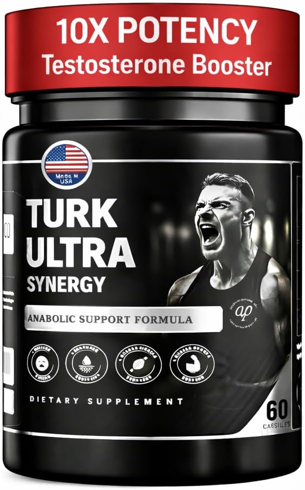 Turkesterone & Tongkat Ali for Men (60 Capsules) - Turkesterone 500mg + Tongkat Ali 500mg + Apigenin 25mg + BioPerine 5mg per serving to boost stamina, muscle growth and builder - Made in The USA