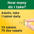 Nature Made Vitamin B12 1000 mcg, Dietary Supplement For Energy Metabolism Support, 75 Time Release Tablets, 75 Day Supply
