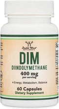 DIM Supplement for Women and Men (Diindolylmethane Estrogen Blocking Supplement, Hormonal Acne Treatment, Hormone Balance for Women) 400mg Servings, 200mg Per Capsule, 60 Capsules by Double Wood