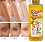 Turmeric Oil Super Whitening Face & Body Moisturizer Nourishing Anti-aging Correct Spots Wrinkle Skincare Essential oil 500ml/16.9oz (500ml/16.9oz)