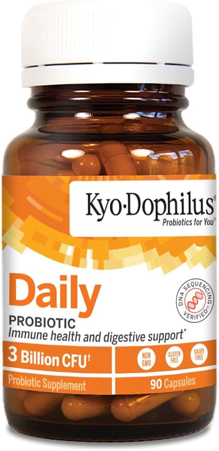 Kyolic Kyo-Dophilus Daily Probiotic, Immune Health & Digestive Support*, 90 Capsules